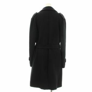 SPORT MAX Pコート ピーコート ロング ウール ベルト付き 40 黒 ブラック /KU