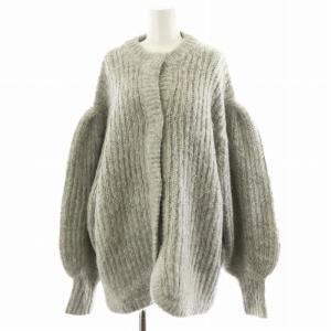 カラーモヘアシャギーカーディガン COLOR MOHAIR SHAGGY CARDIGAN 2 グレー