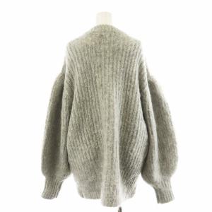 CLANE カラーモヘアシャギーカーディガン COLOR MOHAIR SHAGGY CARDIGAN 2 グレー