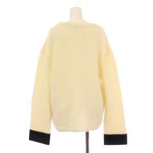 GUCCI Leather Cuffs Sweater レザーカフスセーター ニット 長袖 クルーネック 牛革 ウール