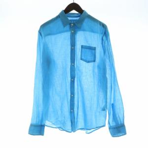 LUKE カジュアルシャツ 長袖 S 青 ブルー /RO