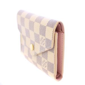LOUIS VUITTON ダミエアズール ポルトフォイユヴィクトリーヌ 三つ折り財布