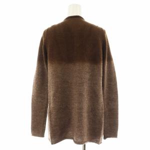 PRADA カーディガン 長袖 ウール アルパカ 40 茶 ブラウン /AN27