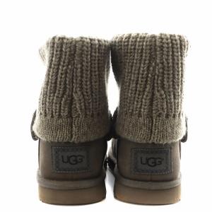 UGG australia ムートンブーツ ショートブーツ 22.5cm グレー F16017D /AN10