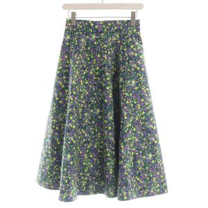 23AW フラワープリント ドラマティック スカート マキシ ロング 花柄 2 マルチカラー SKWXSA0204