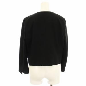 DIANE von FURSTENBERG ノーカラージャケット 115-7250600 4 黒 ブラック /G