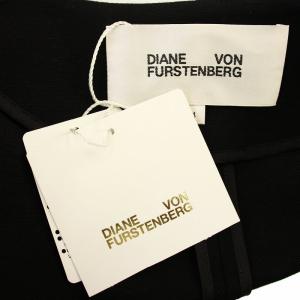 DIANE von FURSTENBERG ノーカラージャケット 115-7250600 4 黒 ブラック /G