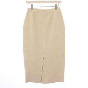 L'Appartement 23AW Knit Skirt タイトスカート ロング ウール カシミヤ F アイボリー 23060560702030
