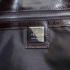 FENDI ショルダーバッグ トートバッグ ハンドバッグ ハラコ レザー 茶 ブラウン /AN6 OH