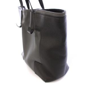 IACUCCI LINCE リンチェ トートバッグ ハンドバッグ レザー キャンバス 切替 バイカラー 黒 ブラック グレー