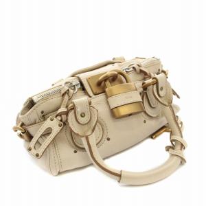 Chloe パディントン ハンドバッグ カデナ ベージュ 03-05-53