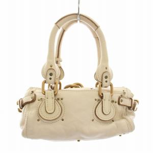 Chloe パディントン ハンドバッグ カデナ ベージュ 03-05-53