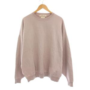 トレーナー スウェット クルーネック 長袖 M 薄ピンク 128390 /YM
