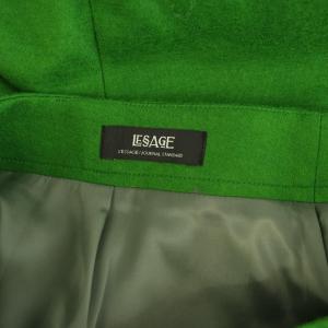 JOURNAL STANDARD L'ESSAGE 23AW LUMINARYウールスカート ロング タイト スリット 38 グリーン /MY OS