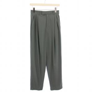 スイムジャージー2タックパンツ ストレート スラックス ジップフライ ストレッチ 1 緑 グリーン 110580172300