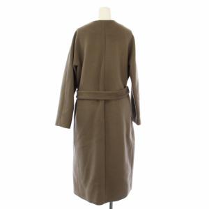 MUSE de Deuxieme Classe ダブルクロスベルテットノーカラーコート アウター 36 ブラウン 17020500402030 /TK