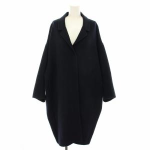 ウールアンゴラリバーコート ネイビー 18020500409130