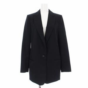 20AW ブラックウールジャケット テーラードジャケット 背抜き 36 黒 ブラック 20010586308010