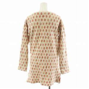 KAPITAL カーディガン 花柄 ウール 1 ベージュ 茶 ブラウン /AN15