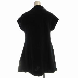 KAPITAL ポロシャツ レース フレンチスリーブ 半袖 1 黒 ブラック /RO