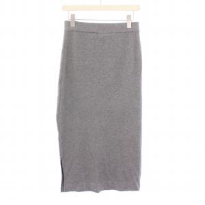 MAX MARA WEEKEND LINE タイトスカート イージー ニット ミモレ ロング ウエストゴム ストレッチ サイドスリット ウール混 M