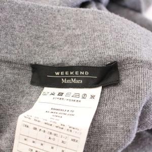 MAX MARA WEEKEND LINE タイトスカート イージー ニット ミモレ ロング ウエストゴム ストレッチ サイドスリット ウール混 M