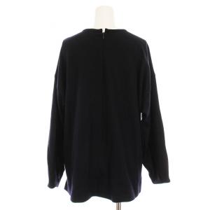 MACKINTOSH LONDON セットアップ 上下 ウォッシャブルスムースウールプルオーバー ニット カットソー 長袖 パンツ 38 紺