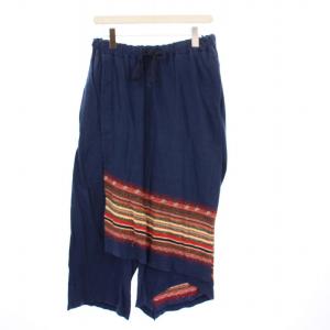 ミャオ天竺 クルムパンツ ワイド イージー 3 紺 K1604LP191 /KH