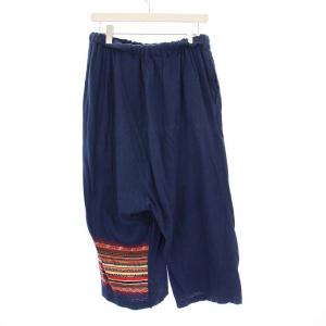 KAPITAL ミャオ天竺 クルムパンツ ワイド イージー 3 紺 K1604LP191 /KH