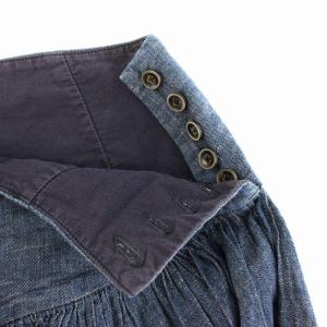 KAPITAL ガウチョパンツ ワイドパンツ デニムパンツ ジーンズ 1 紺 ネイビー /YT