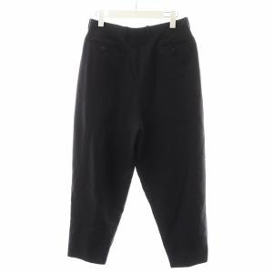 LAD MUSICIAN 2TUCK CROPPED WIDE SLACKS パンツ スラックス ウール 42 紺 ネイビー 2220-556