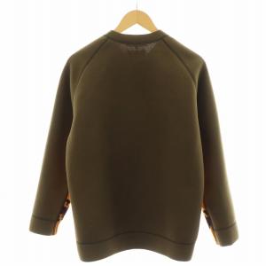 COMME des GARCONS HOMME ×gim ニットジャケット ノルディック柄 M オレンジ カーキ