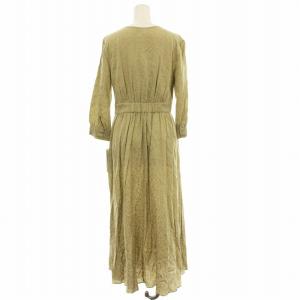 FRAY I.D シャツワンピース FWF0201500 花柄 ロング 長袖 1 緑 グリーン /G