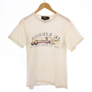 90s 三つ星タグ Tシャツ 半袖 クルーネック ロゴ S 白 ホワイト /BB