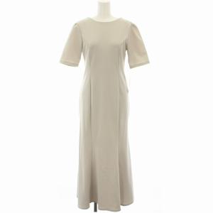 22AW ストレッチラッセルマーメイドカットワンピ ワンピース ロング 半袖 タグ付き F ベージュ FWCO224085