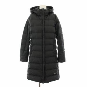 トラベルダウンロングコート アウター フード M 黒 ブラック 1101550 /YT