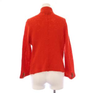 Tao ニットカーディガン 長袖 薄手 ウール モヘヤ混 M 赤 レッド /BB