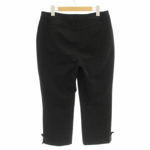 TO BE CHIC クロッドパンツ リボン ストレッチ 44 ブラック W7R01-405-09 /NQ