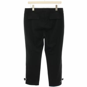 TO BE CHIC テーパードパンツ リボン 大きいサイズ 44 黒 ブラック W7R50-421-09 /HN