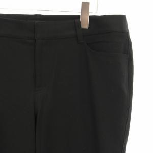 TO BE CHIC テーパードパンツ リボン 大きいサイズ 44 黒 ブラック W7R50-421-09 /HN