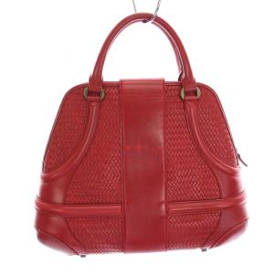 Alexander McQueen ハンドバッグ トートバッグ レザー 赤 /YM