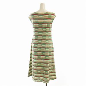 SYBILLA ワンピース ロング ノースリーブ インナー付き M 緑 グリーン GBPGH-66390 /EE