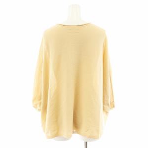 BALLSEY 23SS サスティナブルコットンナイロン クルーネックワイドプルオーバー ニット カットソー 7分袖 S