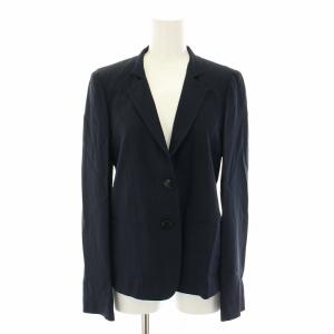 Max Mara スーツ セットアップ 上下 テーラードジャケット シングル スカート ひざ丈 フレア 台形 40 紺 ネイビー