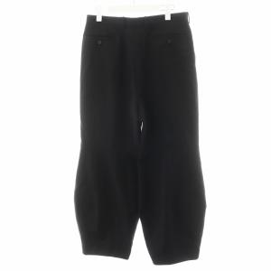 LAD MUSICIAN 2TUCK WIDE SLACKS ウール 44 ブラック 2218-577