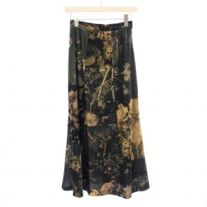 23AW UND FOREIGN BOOK VELOUR SKIRT ベロアスカート フレア マキシ ロング