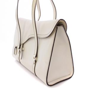 Christian Dior サドルバッグ ハンドバッグ ホワイト