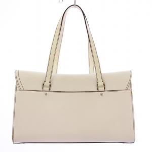 Christian Dior サドルバッグ ハンドバッグ ホワイト