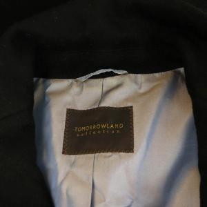 TOMORROWLAND collection チェスターコート ロング カシミア混 総裏地 36 ブラック /MY OS