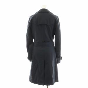 HERNO トレンチコート ロング丈 中綿 アウター 38 黒 ブラック /AN48